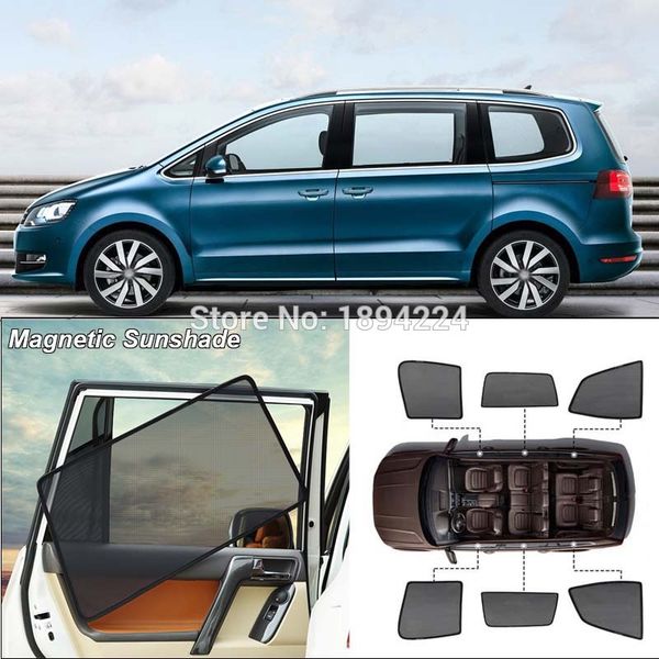 

car full side windows magnetic sun shade uv protection ray blocking mesh visor for sharan 2012
