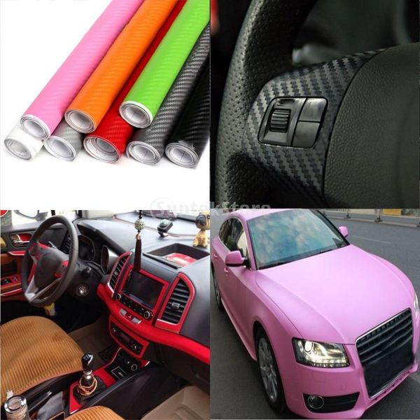 

3d carbon fiber vinyl wrap roll film sticker car