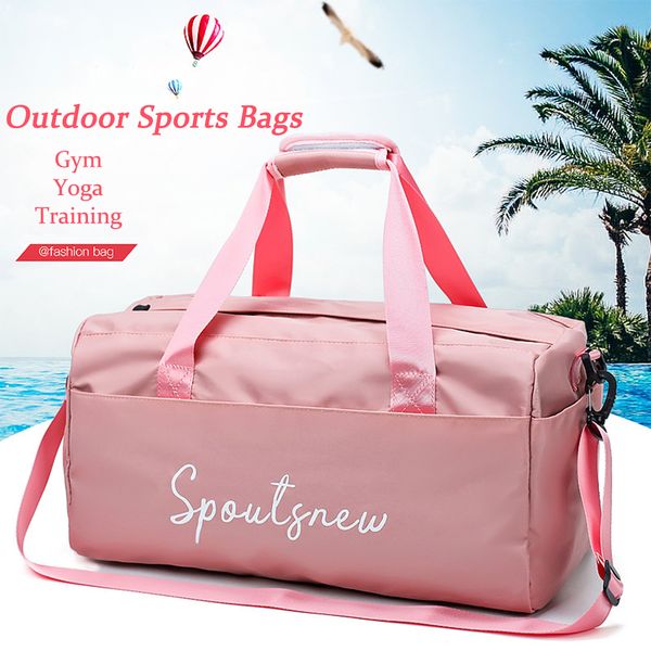 

gym bags outdoor travel handbag dry wet separation training bag large capacity light waterproof exercise fitness bags 10424