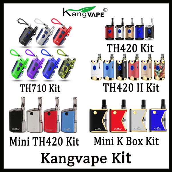 

Оригинал 100% Kangvape TH710 TH710 TH420 V1, V2, TH420 II Мини 420 К Коробка Мод комплект с 0,5 мл Керамический картридж Аутентичные катушки