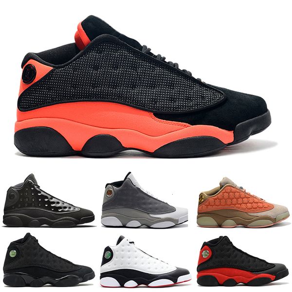

clot 13s mens basketball shoes atmosphere grey black cat cap and gown melo infra-bred playoff flint dmp sports sneakers 7-13 wholesale