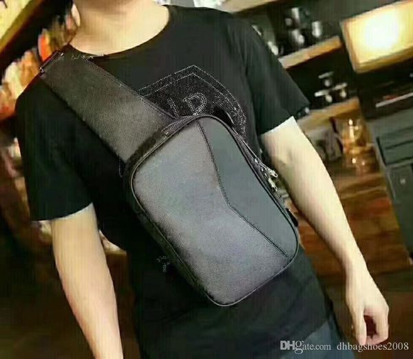 

brand waist bags for men 28.0 x 18.0 x 5.0 cm real leather pvc chest bags printed designer waistpacks #m42906