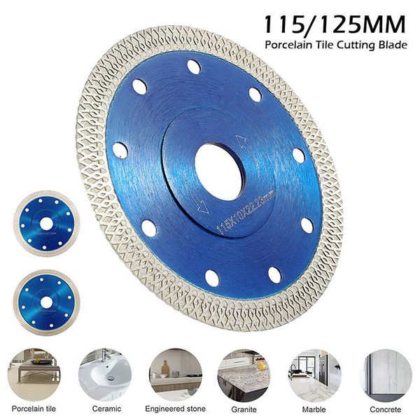 

105/115/125mm diamond disc super thin diamond disc saw leave for cutting ceramics porcelain tiles saw blade