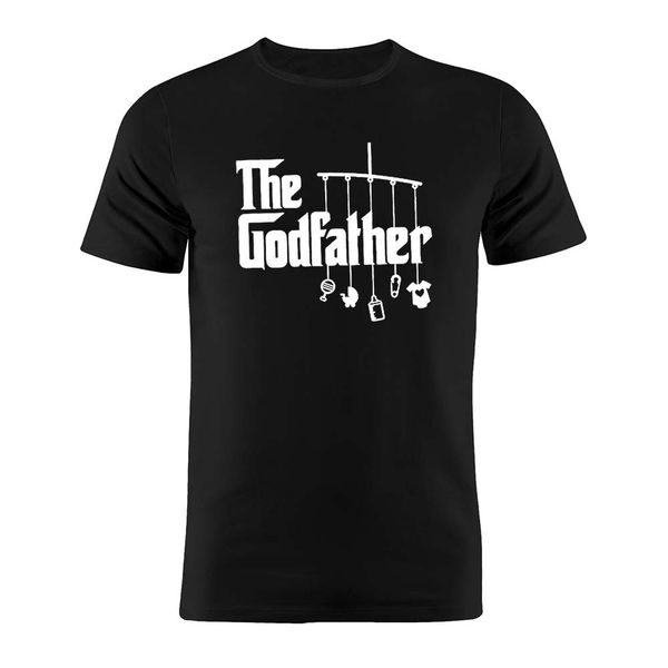 

100% cotton t shirt the godfather baby edition artwork gift tee, White;black