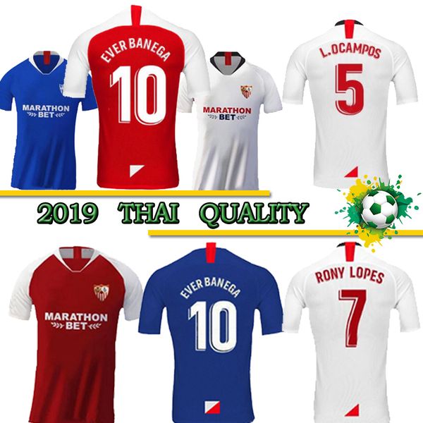 

Thai 2019 2020 evilla occer jer ey 19 20 home away third ever banega ben yedder gei j nava yedder correa muriel football uniform hirt, Black;yellow