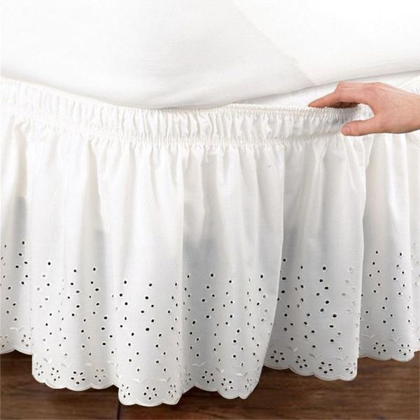 

bed skirt brushed ruffle cloth bed covers without surface king queen size elastic band skirts height bedspread