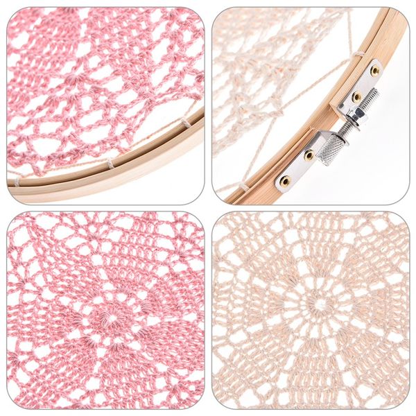 

diy large doily lace dream catcher set,boho dream catcher,wall hanging,bohemian home decor,boho bedroom decor-abux