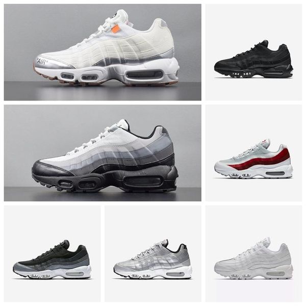 

2019 essential 95 air cushion stitching engraved running shoes premium og neon cool grey sporting shoes sneakers size 39-45