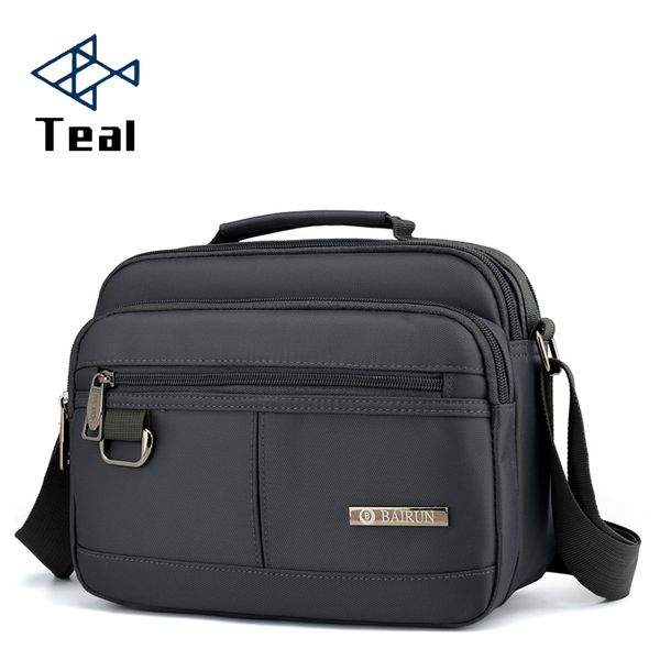 

2020 new men's briefcase waterproof nylon cloth bag shoulder handbag light leisure bag multifunction pocket computer