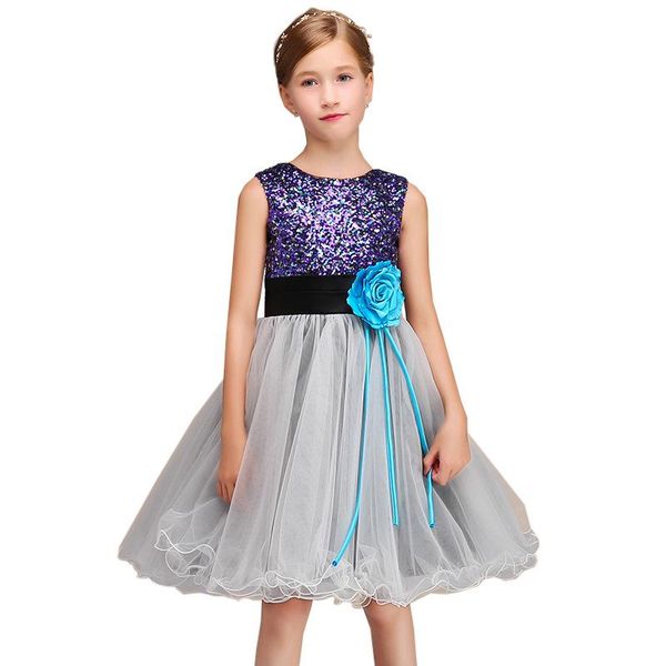 

горячие продажи девушка цветка фиолетовых рукавов кружево аппликация тюль первое причастие платье для девочек платья pageant, White;blue