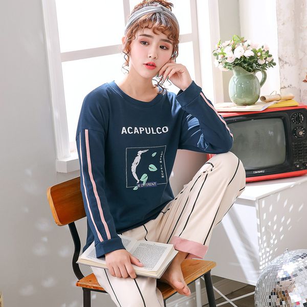 

lorraine fernanda lovely sleepwear sets pajamas ladies casual homewear cosy cotton pyjams women pijama nightwear underwear, Black;red