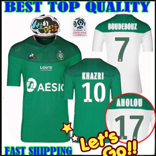 

19 20 maillot as saintes etienne soccer jerseys 2019 2020 maillot asse etienne khazri cabella beric nordin hamouma football shirts, Black;yellow