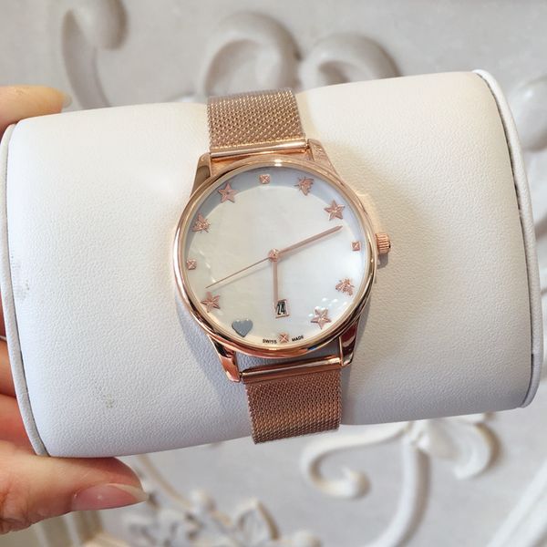 

2019 оптовая продажа роскошных женских часов из нержавеющей стали hign quality fashion dress dress watch japan movement женские часы relojes, Slivery;brown