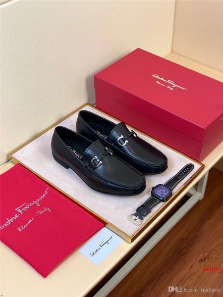 

a8 men s dress shoes luxury genuine leather business office men shoes classic horsebit wedding party oxford shoes