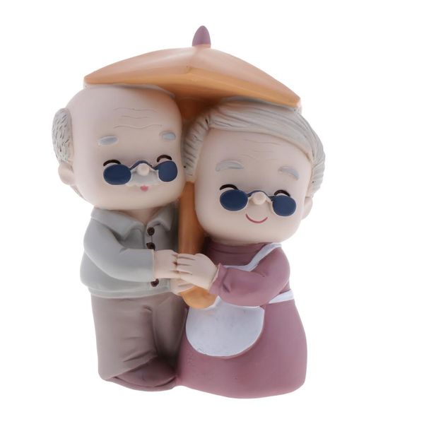 

creative resin elder couple figurines car dashboard ornaments