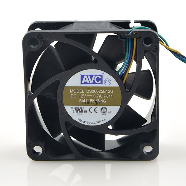 Spedizione gratuita AVC DS06025B12U P011 60mm 6cm DC 12V 0.70A Pwm ventola di raffreddamento inverter server