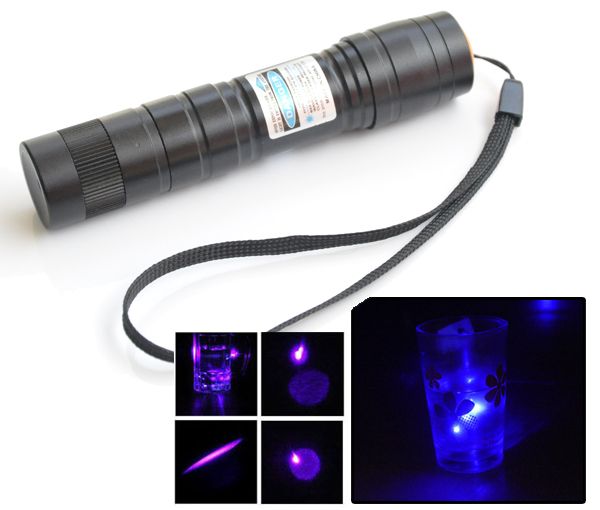 

405nm 5mw violet blue beam laser pointer pen adjustable lazer (model: #14bd