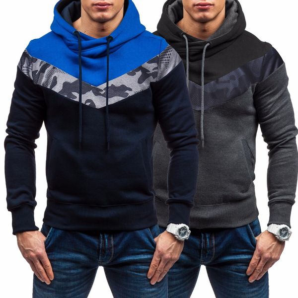 

hip style camo print hoodie streetwear dropship over the head hoody sweatshirt, Black