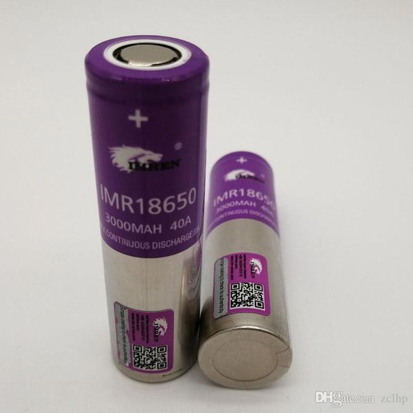 

100% imr 18650 battery 3000mah 3.7v 40a 18650 batteries rechargable lithium batteries fedex ing