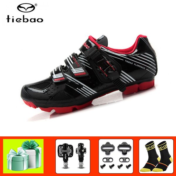 

tiebao 2019 mtb cycling shoes 2019 men women sapatilha ciclismo mtb pedals black breathable self-locking pu superstar sneakers