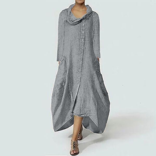 

женская одежда плюс размер платья платья женщин плюс размер twill maxi длинные платья 2019 весна вскользь vestidos robe femme элегантный пла, Black;gray