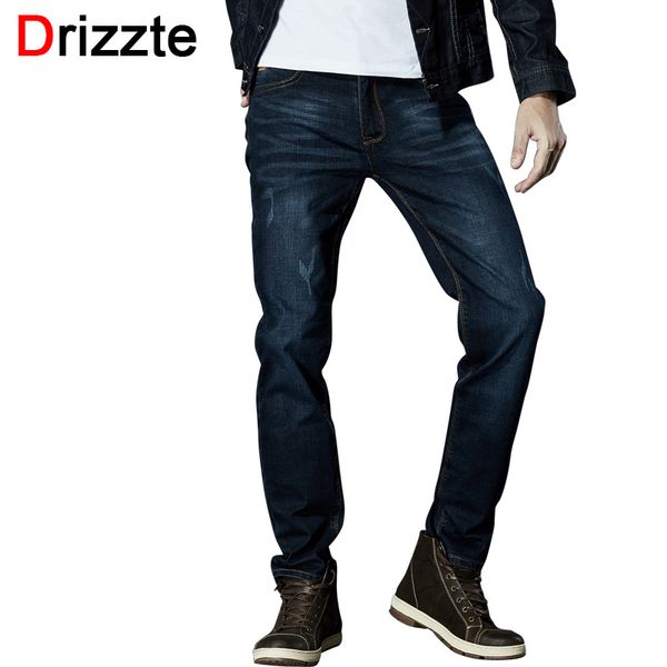 

drizzte brand men stretch denim slim jeans black blue fashion trendy trousers pants size 33 34 35 36 38 40 42 for men's jean