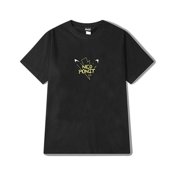 

2019 new fashion womens t shirts casual women hip hop short sleeves men womens summerts01, White