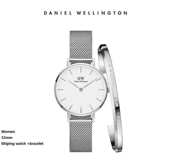 

Классический DW Манжеты женские часы Daniel Wellington 32мм 36мм Женские часы DW Кварцевые ча