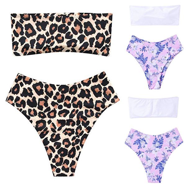 

2019 bikinis women bikini set off shoulder solid bandage push up swimwear swimsuit beachwear pluz size biquinis
