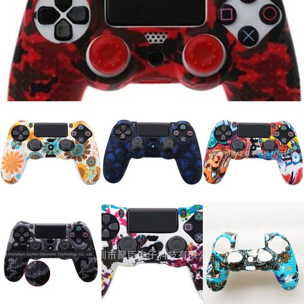 

lswzl mod housing shell case skin cover button set ps4 full buttons full kit replacement for playstation 4 with controller gold
