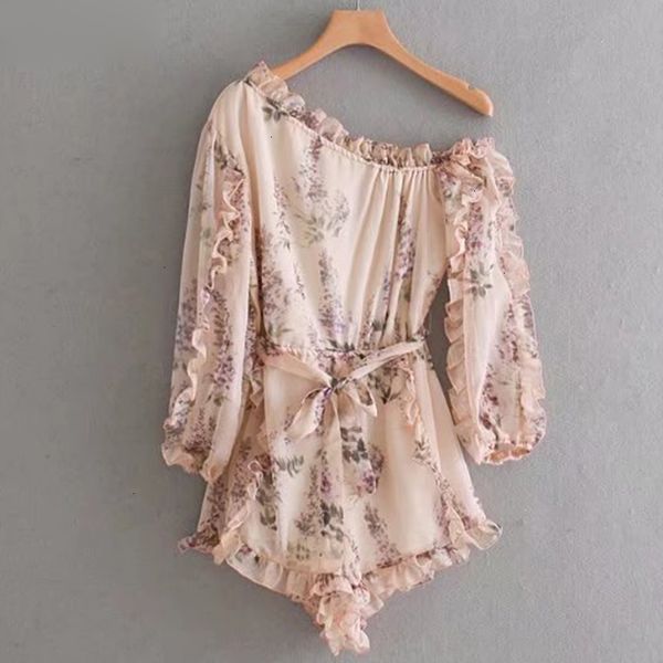 

комбинезон женские bodysuit женщины sexy наклонный цветочные комбинезон regular casual с поясом лето boho комбинезоны короткие ozz8463 легки, Black;white