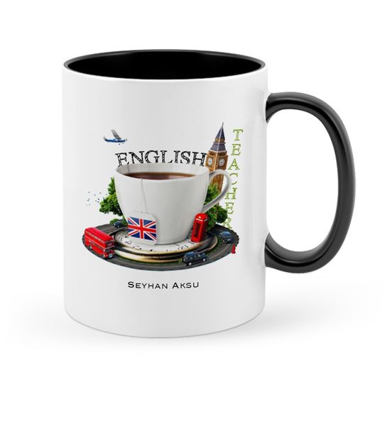 

personalized english teacher black mug cup-8 other dinnerware