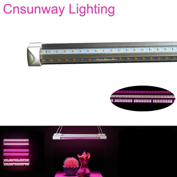 SPEDIZIONE GRATUITA 25 pezzi LED Grow Light Light T8 TIBILE A VITURA A VITA VETTO VITRO Full Spectrum per piante mediche e Bloom Fruit Rosa colore