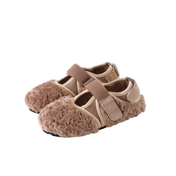 

baby girl cotton shoes flat winter autumn children princess shoes wool keep warm kids leisure shoe new design sx235, Black;red