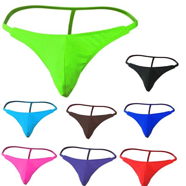 

2020 men's smooth g-strings lingerie underwear briefs thongs underpants men underwear thong lingerie jockstrap man thong ^s, Black;white