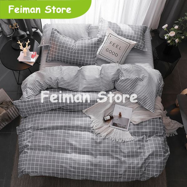 

bedding set bedroom wedding gift decoration twin/full//king size comforter sets reactive printing simple style