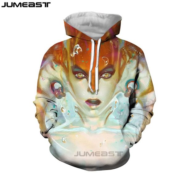 

jumeast men/women 3d printed sweatshirt heroes long sleeve fashion sport pullover spring hoodies, Black