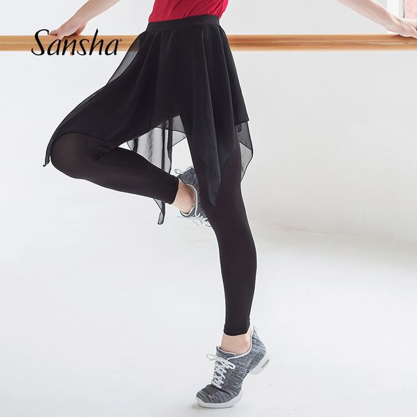 

sansha leggings dance capri cropped-pants/ninth pants gymnastic trousers 74ai0022t/74ai0025t, Black;red