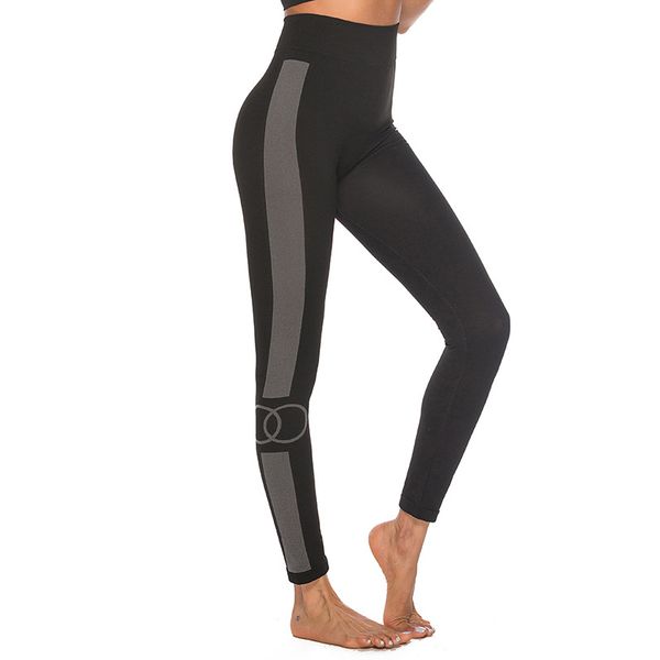 

women high waist compression leggings tummy control gym sports pant ty66, Black