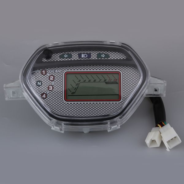 

299 km/h motorcycle rmp speedometer digital lcd odometer tachometer speed gauge for honda cd110 waterproof