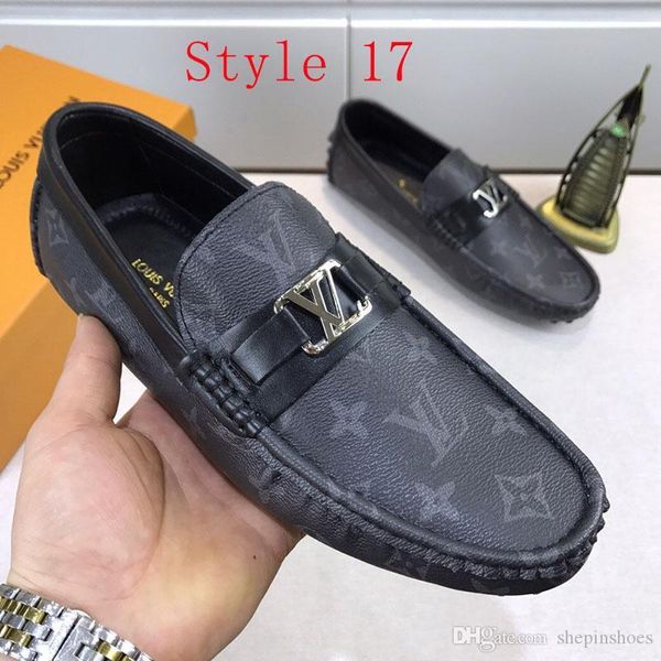 

новые мужчины обувь моды роскошных кроссовки тисненой кожа flat дизайнерского горох обувь классические случайные кроссовки для мужчин большо, Black