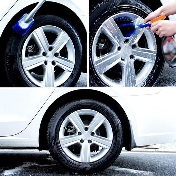 

multi-functional car tyre cleaning brush tire wheel rim hub brushes auto washer vehicle body surface wheel cleaning tool