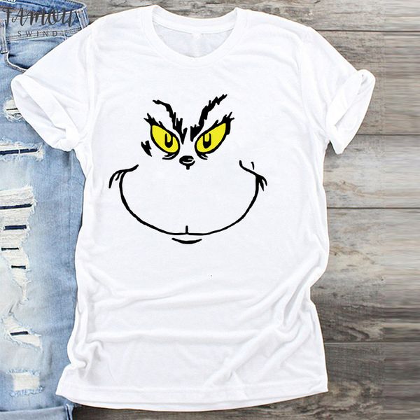 

cookie new year merry tee shirt christmas tumblr graphic t shirt female tees camisa print t shirts fashion polyester women t shirt, White