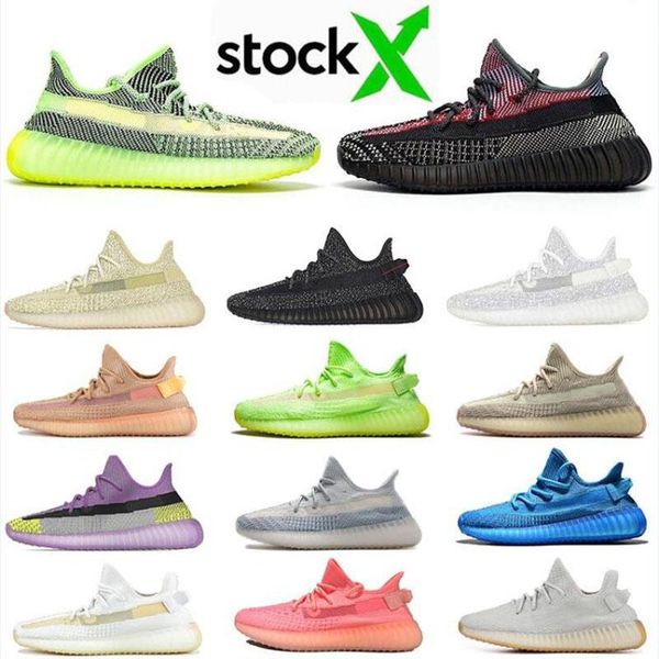 

black static reflective synth antlia kanye west running shoes gid glow clay beluga 2.0 butter semi men women designer sneakers size 5-13