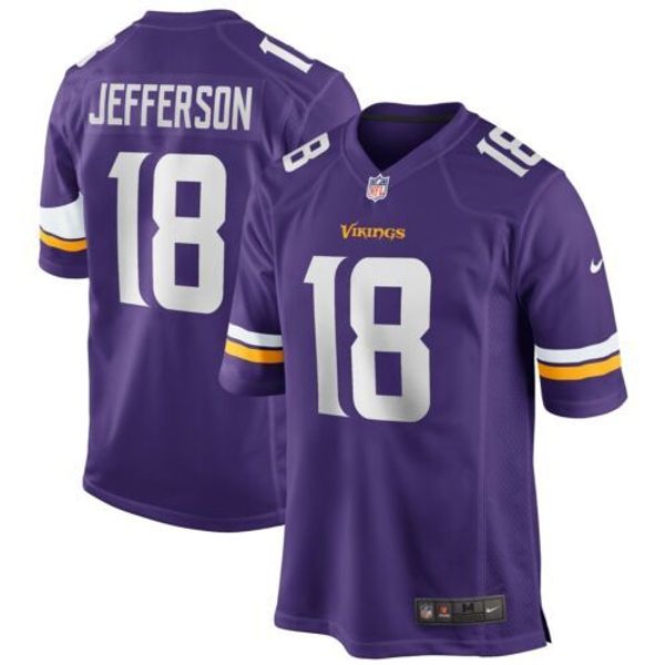 

justin jefferson all colors xs-5xl stitched football jerseys, Gray