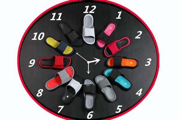 

2019 new arrival hydro 6 black white green red multicolor men women rubber sandals good quality summer slipper jumpman mens shoes, White;red