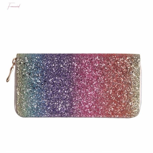 

женщины длинный кошелек sparkly sequined сцепления блеск pu кожа дамы телефон сумка держатель карты портмоне женский бумажники, Red;black