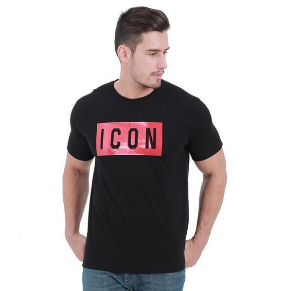 

2020 new quality d2 mens shirt t-shirts print tees short sleeve m-3xl clothes dsquared2 t shirt4988#, Black;red