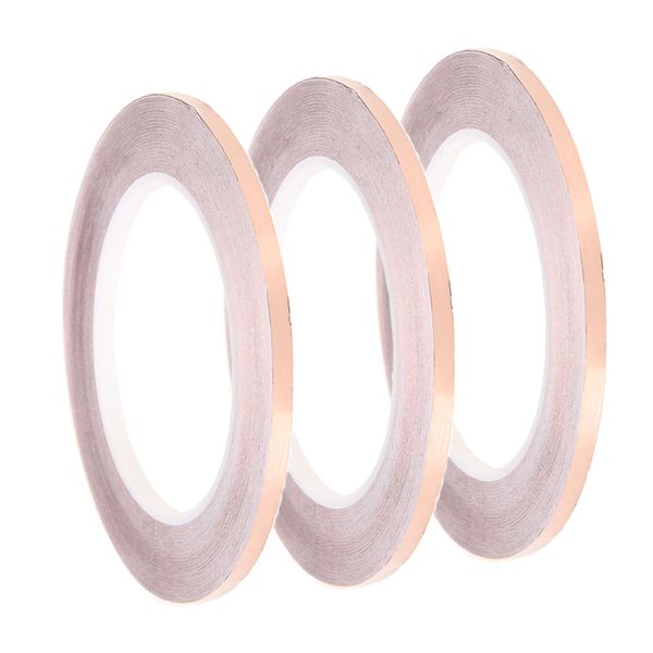 

3pcs emi shielding copper foil tape adhesive for electric guitar 3mmx30m