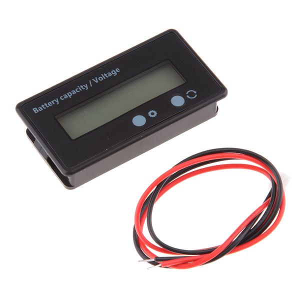 

battery capacity indicator voltmeter tester meter with led backlight gy-6s